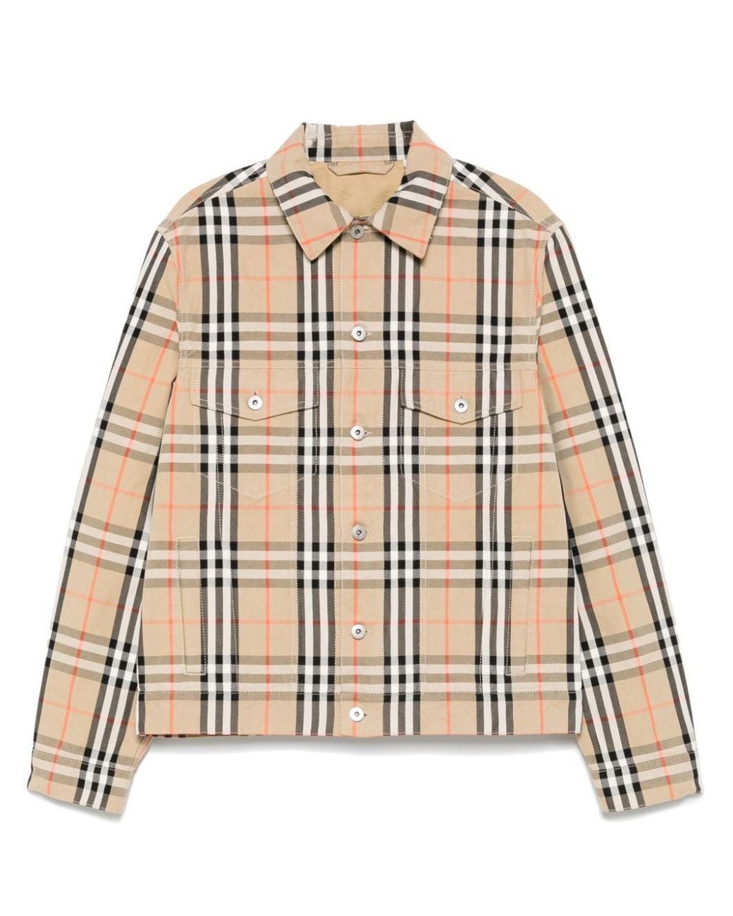 Burberry Natural Checked Jacket for men