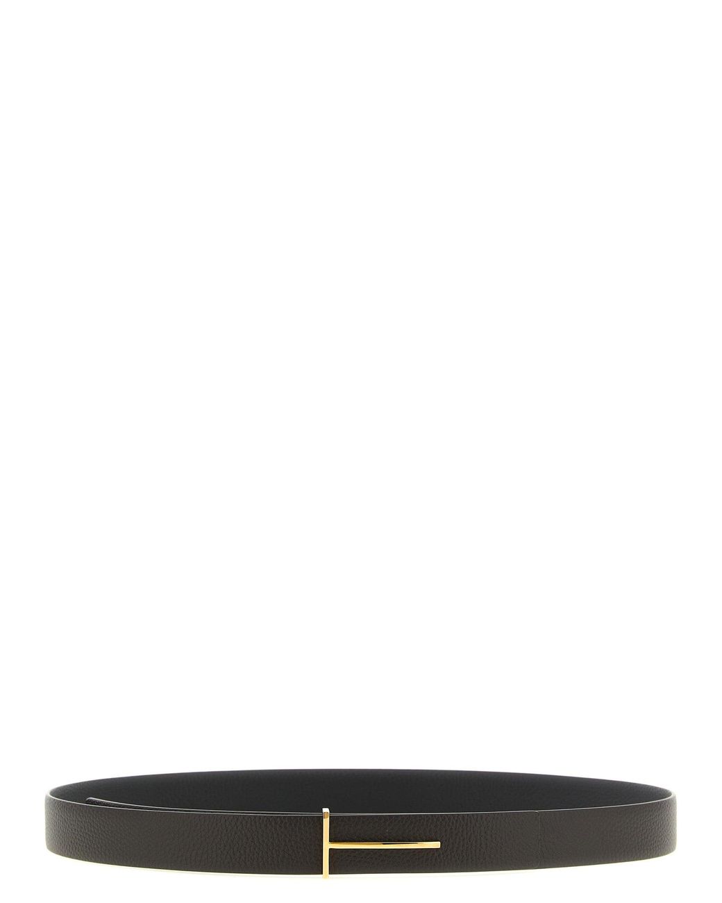 Tom Ford Black Calfskin Regular Belt for men