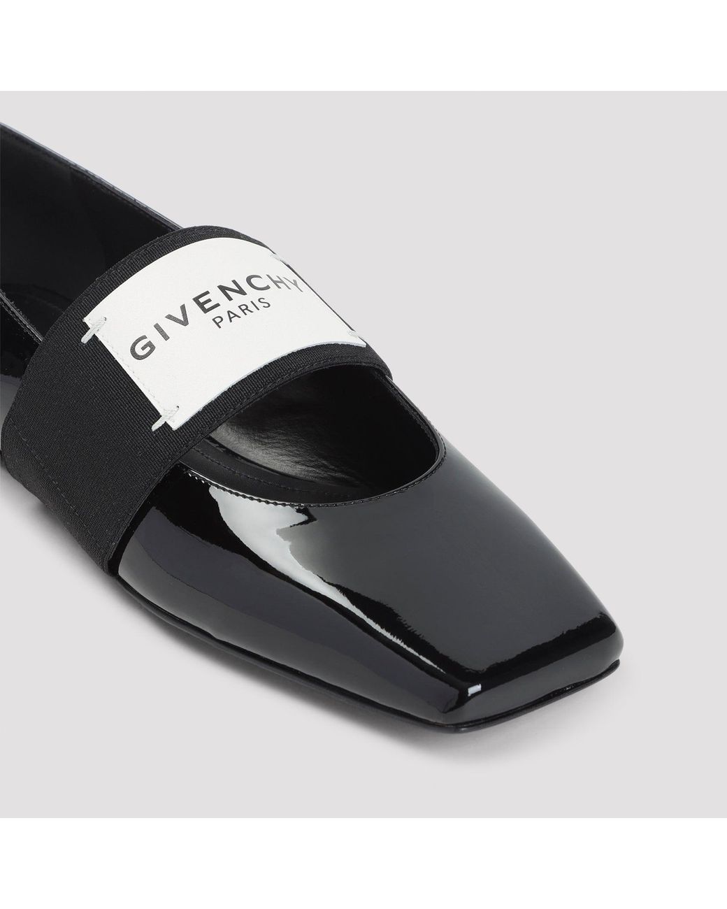 Givenchy Black Calf Leather Ballerinas