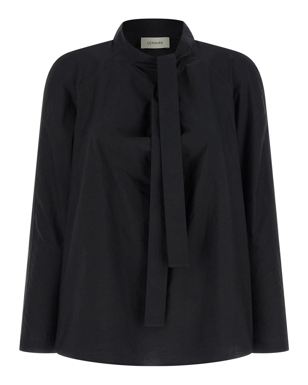 Lemaire Black Ascot Blouse