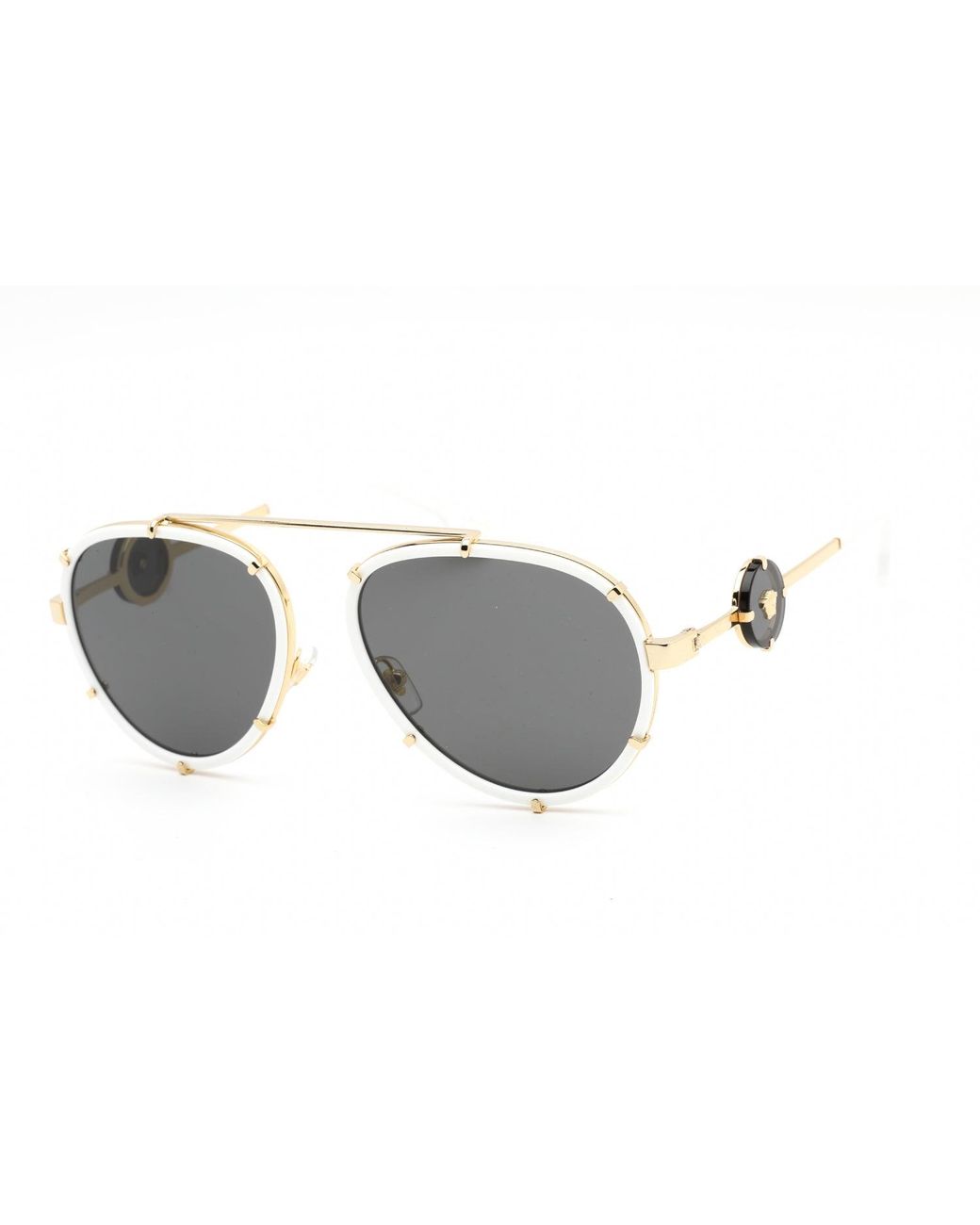 Versace Black Versace Ve2232 Aviator Sunglasses