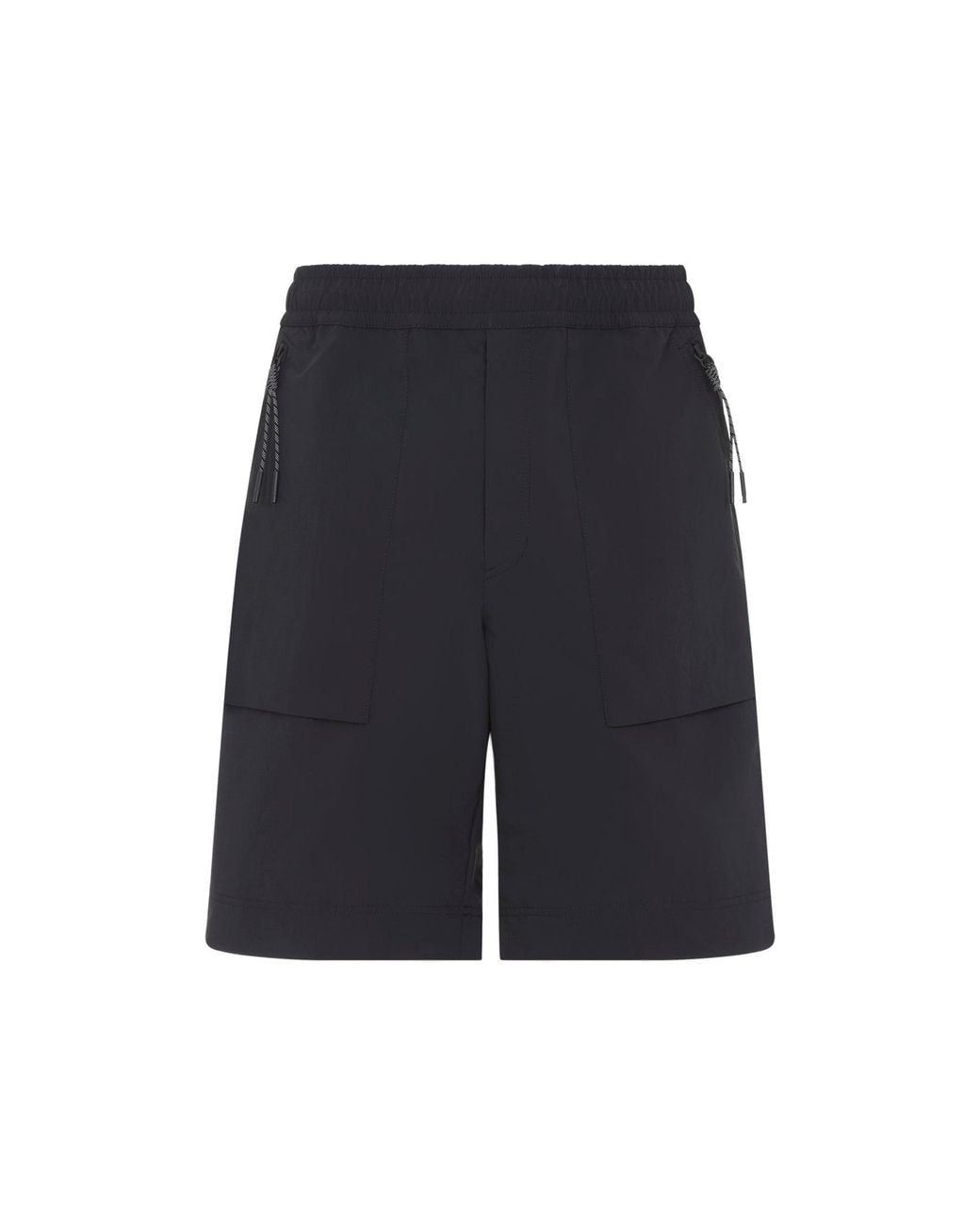 Moncler Blue Elasticated Waistband Shorts for men