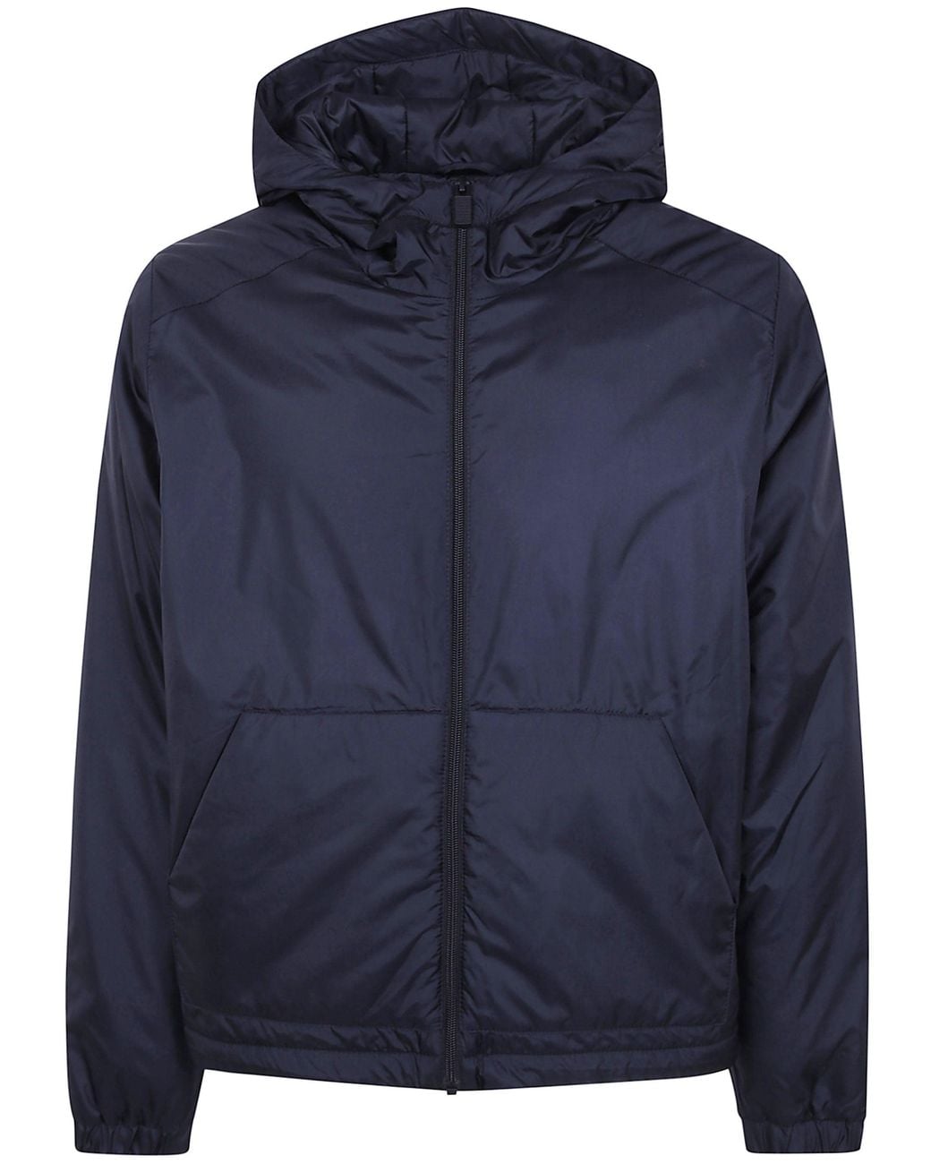 Aspesi Blue Hooded Jacket "Rob" for men