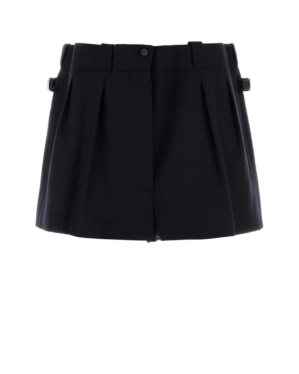 Prada Black Midnight Wool Shorts