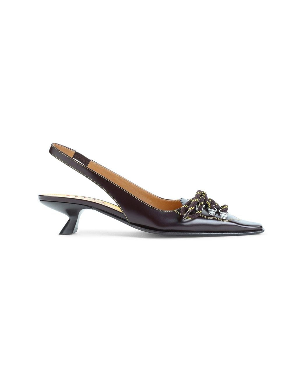 Marni Brown Pump Shoes