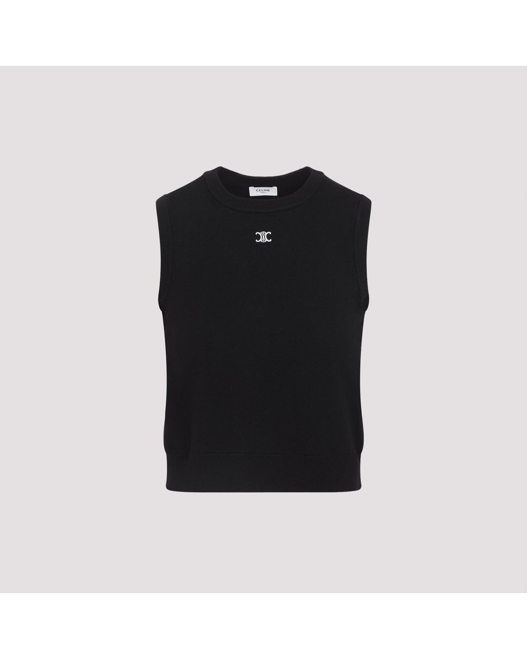 Céline Black Wool Top