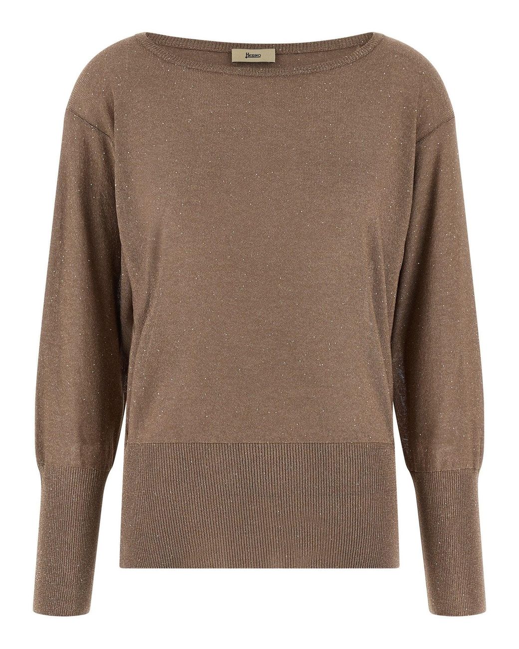 Herno Brown Viscose Cardigan