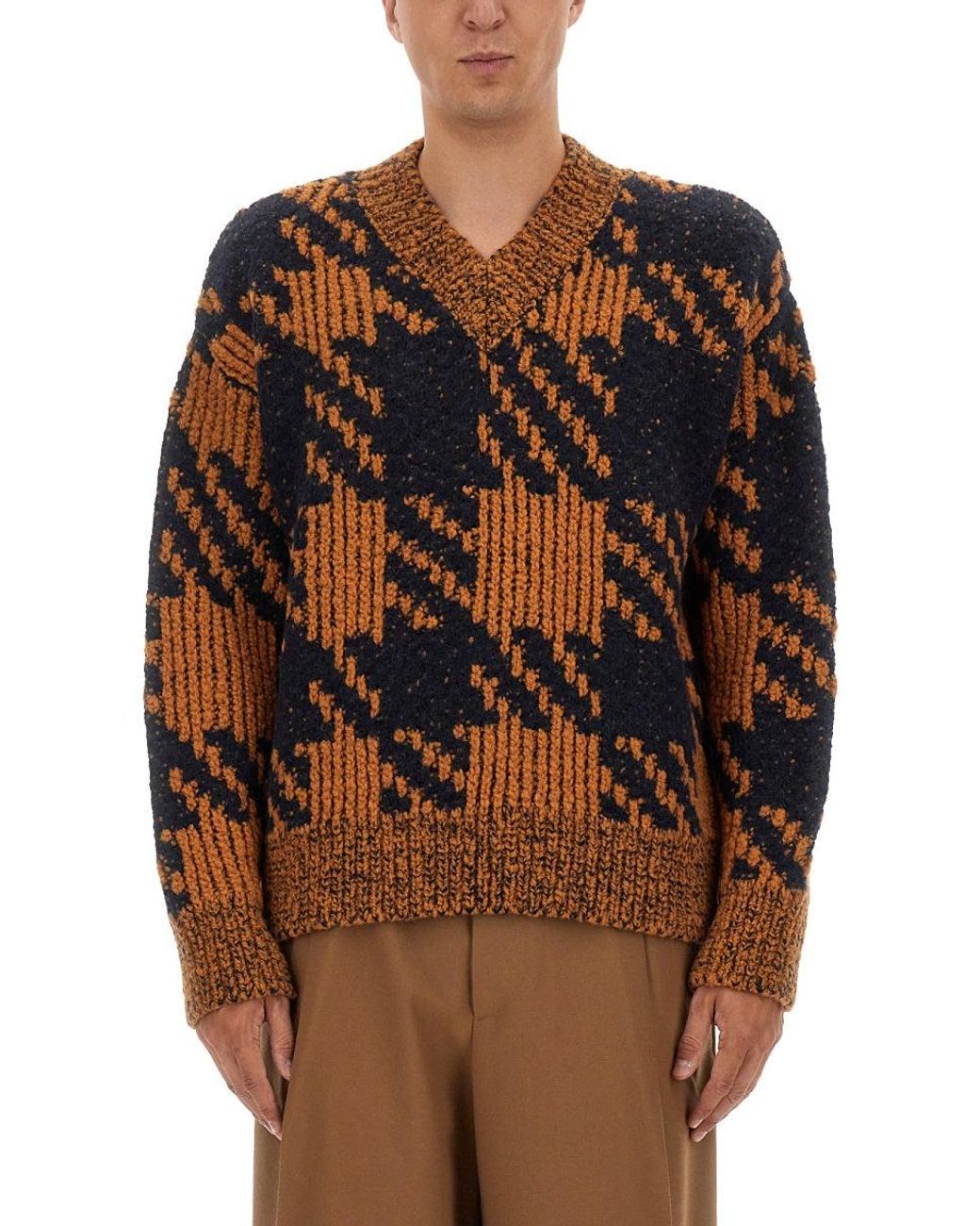 Dries Van Noten Brown Wool Jersey for men