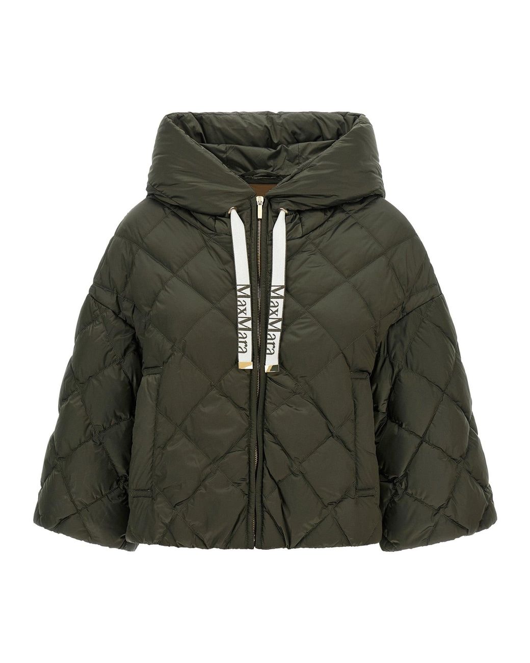 Max Mara Green 'Sisoft' Down Jacket