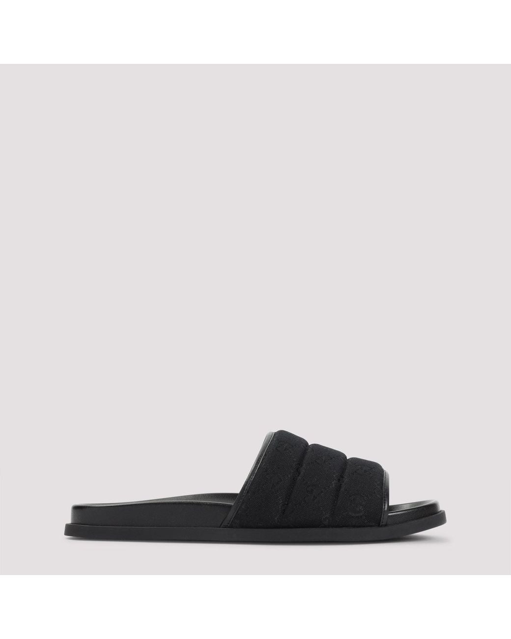 Gucci Black Flat Sandals for men