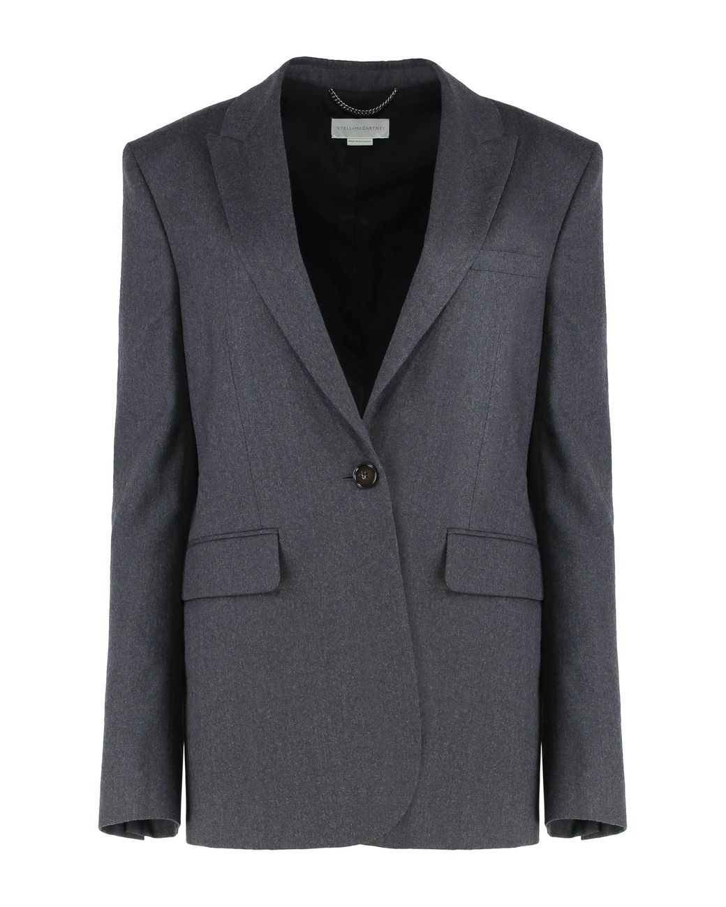 Stella McCartney Black Single-Breasted One Button Jacket