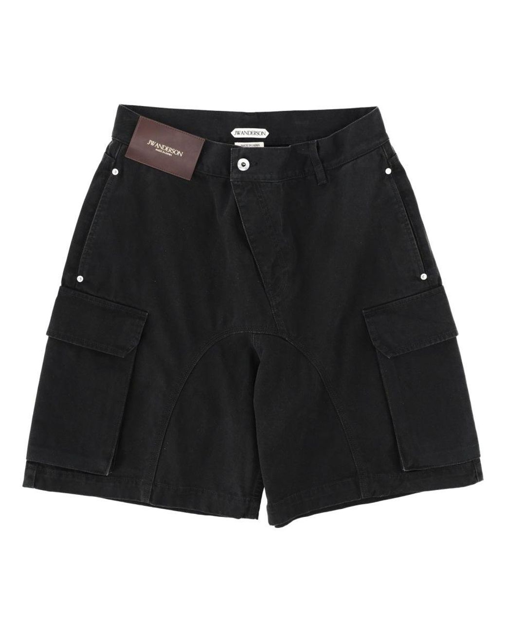 J.W. Anderson Black Solid Shorts for men