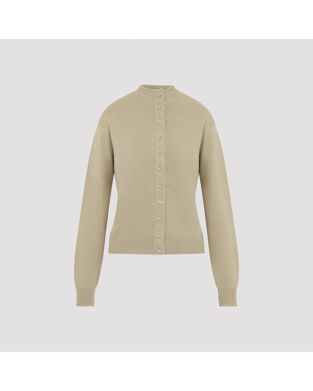 Lemaire Natural Reversible Buttoned Sweater