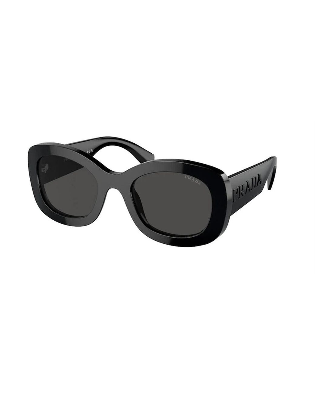 Prada Black Stylish Acetate Sunglasses For