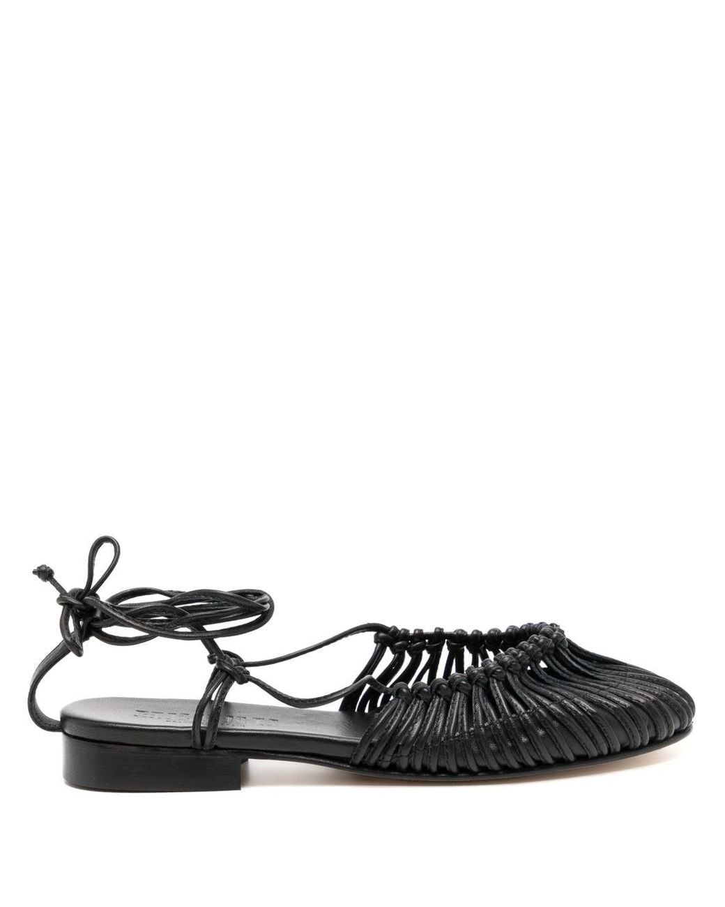 Hereu Black Mantera Leather Ballets