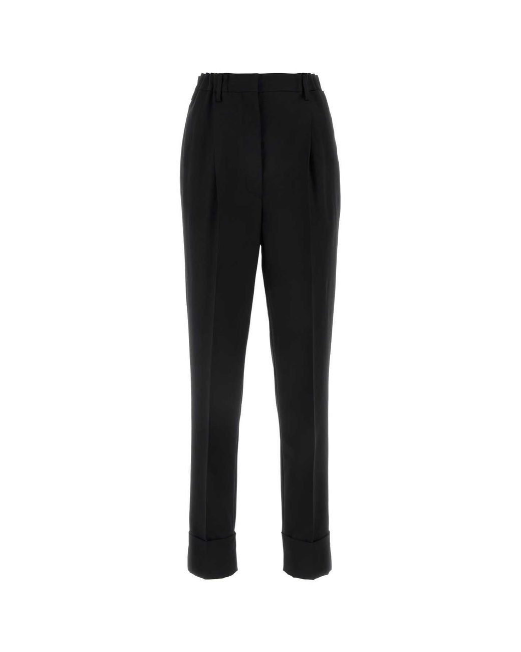 Prada Black Wool Blend Pant