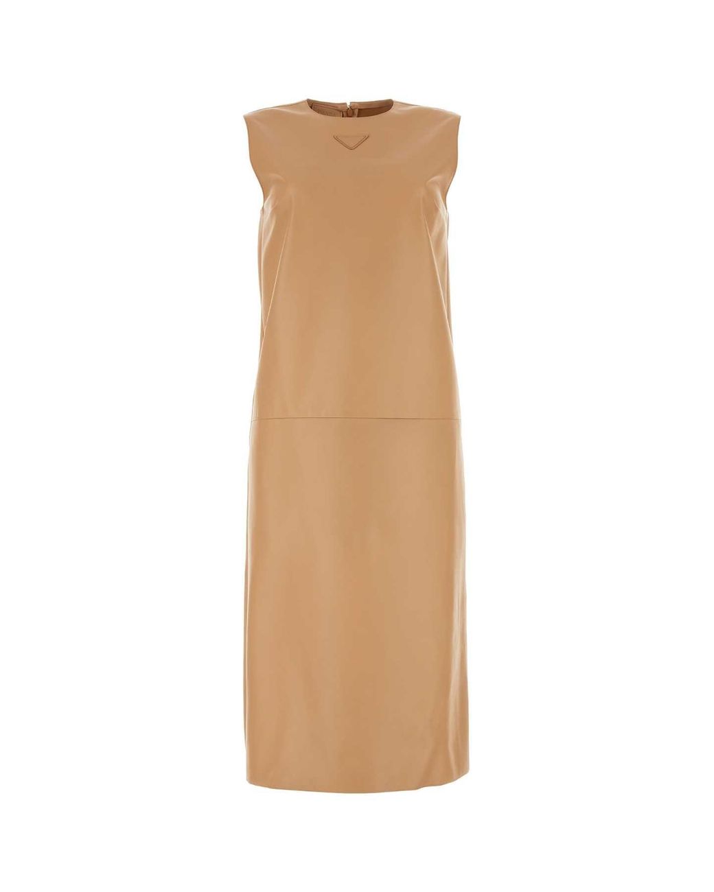 Prada Brown Skin Nappa Leather Dress
