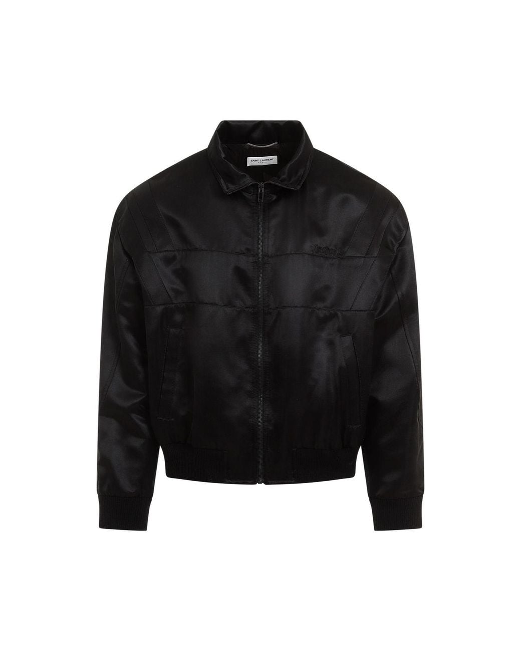 Saint Laurent Black Teddy Full-Zip Jacket Bomber for men