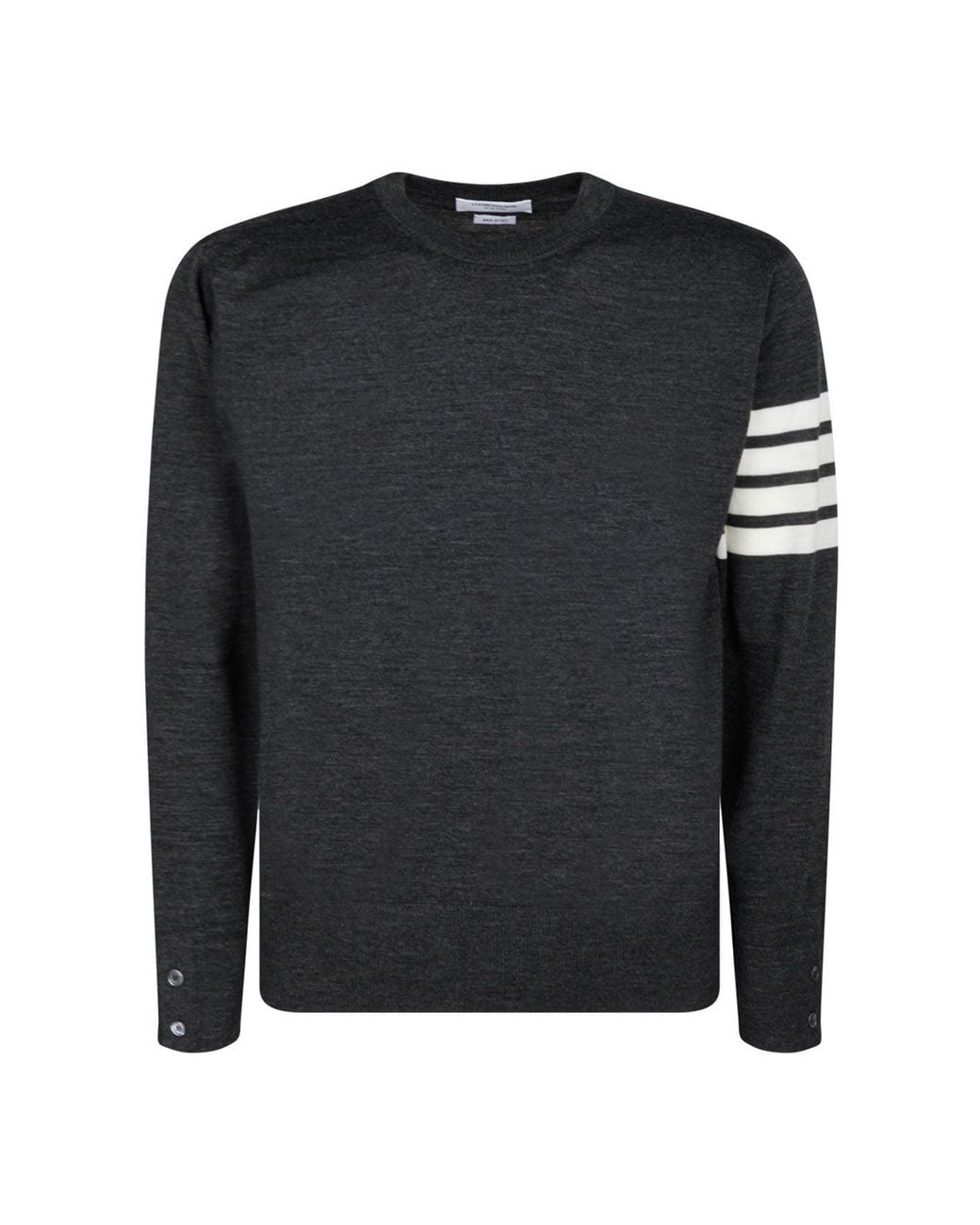 Thom Browne Black Virgin Wool Sweater for men