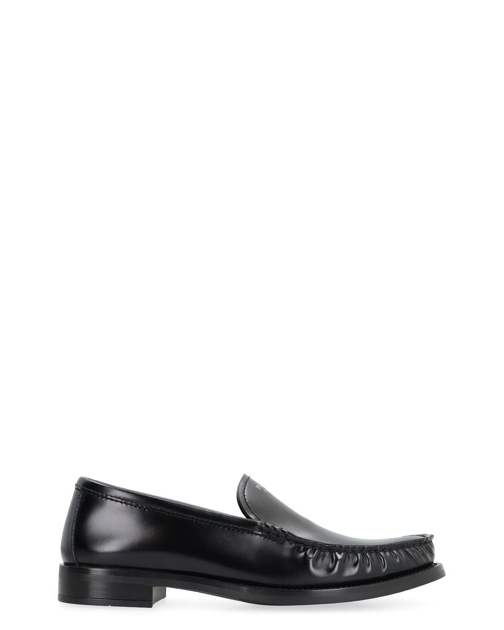 Prada Black Leather Loafers Calf