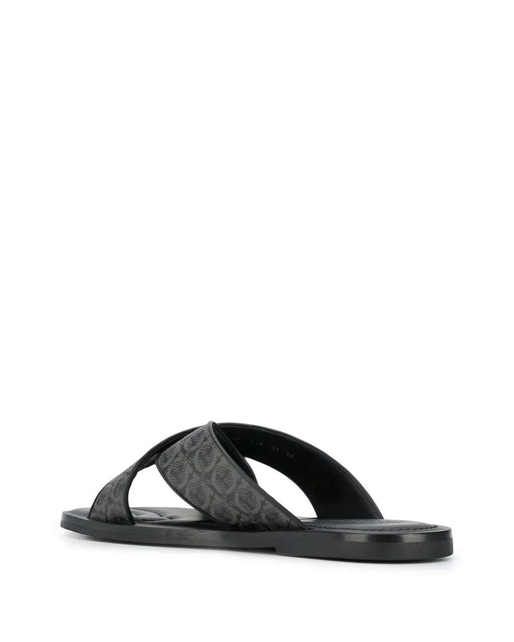 Ferragamo Black Sliders for men