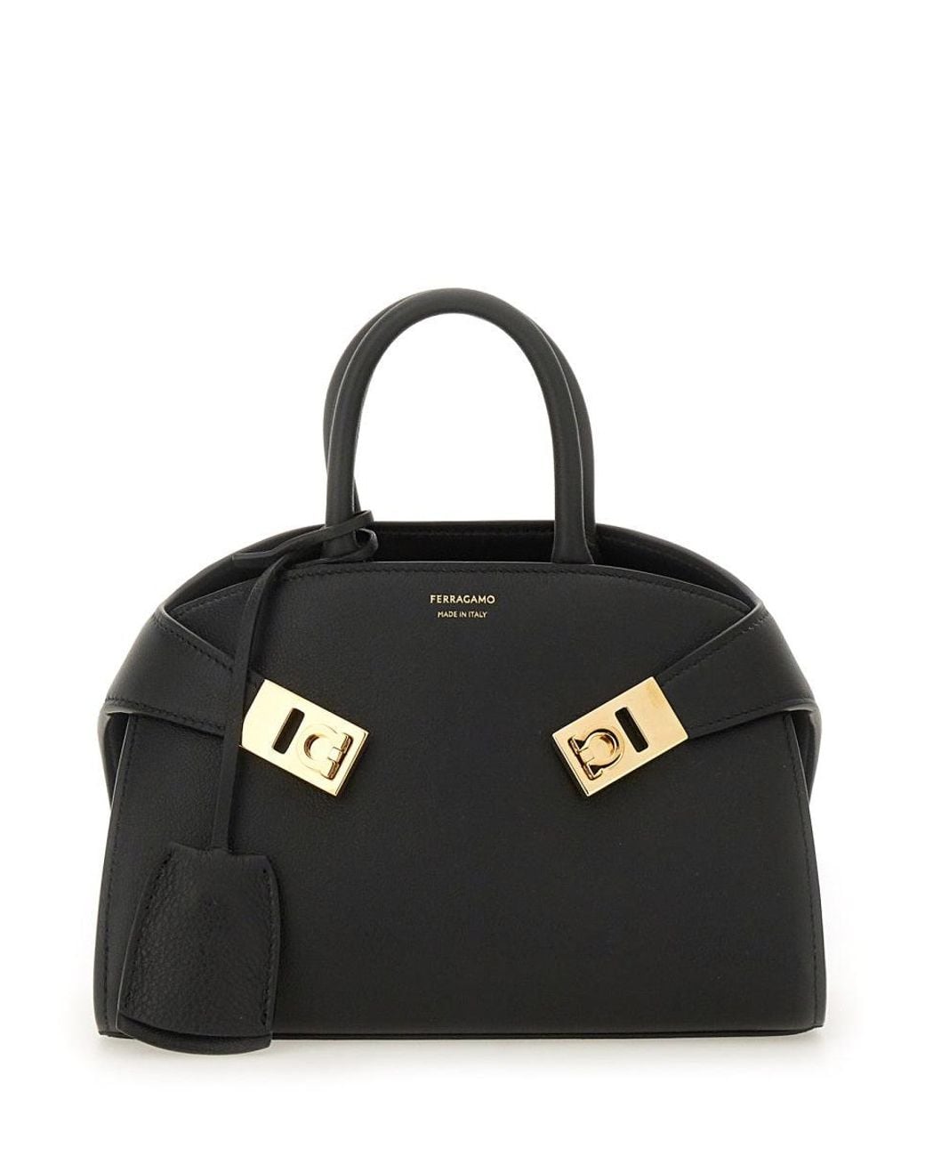 Ferragamo Black Mini Leather Handbag