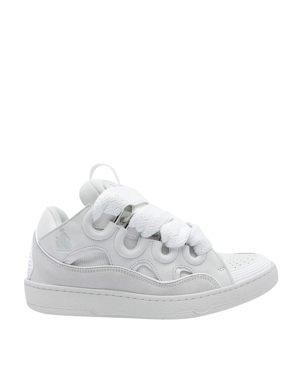 Lanvin White Curb Sneakers