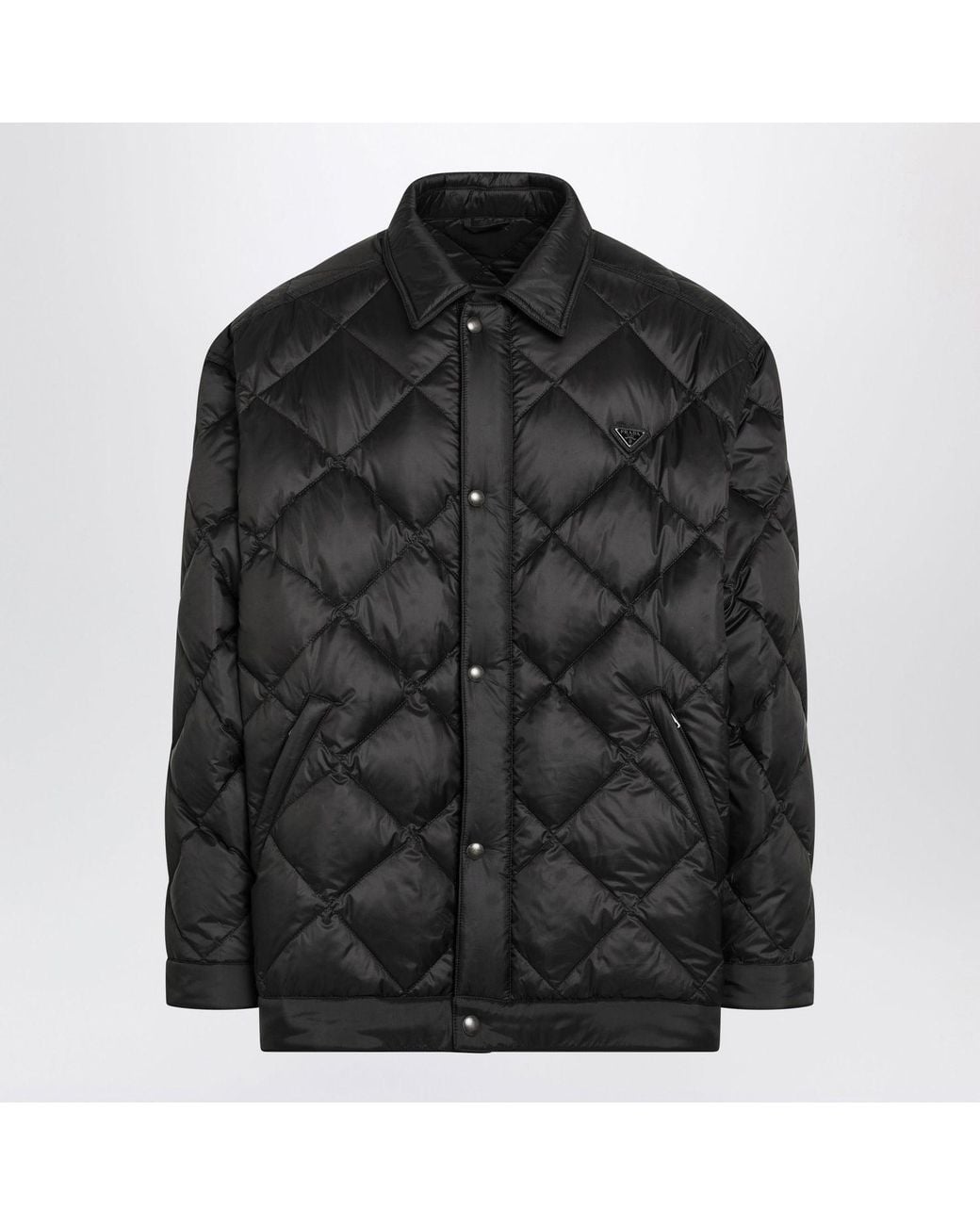 Prada Black Quilted Renylon Jacket for men