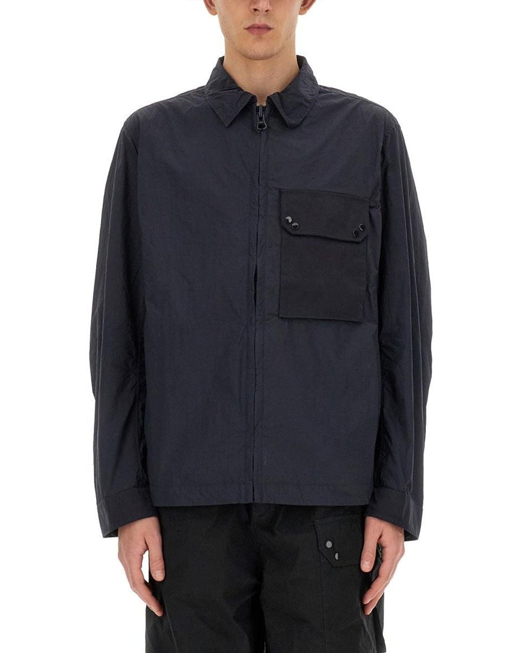 C P Company Blue Mid Layer Jacket