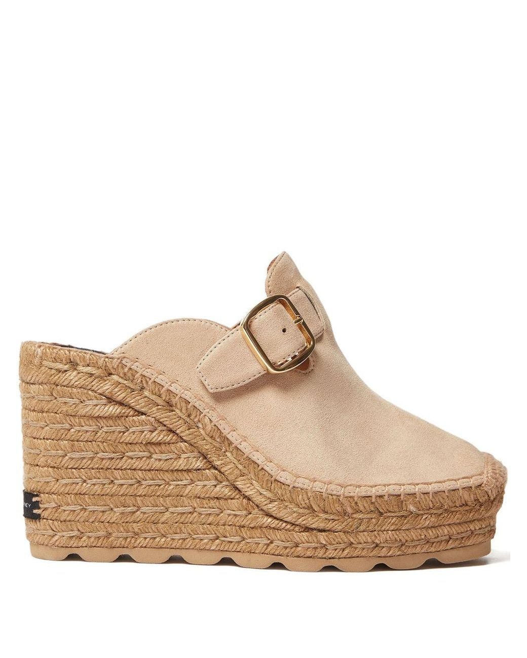 Stella McCartney Natural Gaia Suede Clogs