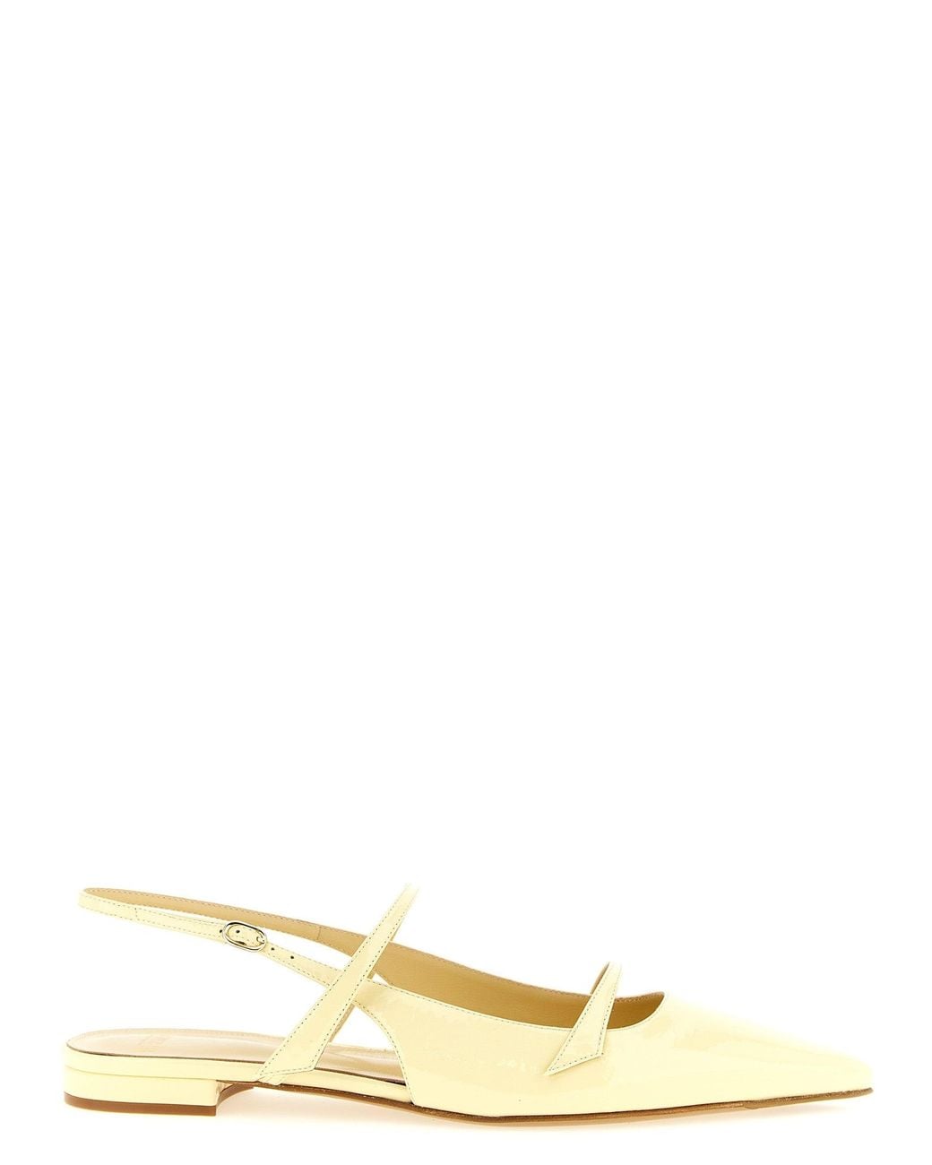 Alexandre Birman Natural Slingback Flat