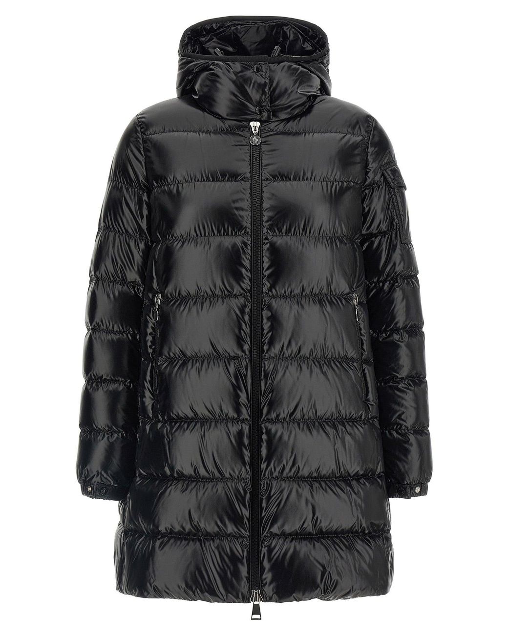 Moncler Black Semi-gloss 'courcelles' Down Jacket