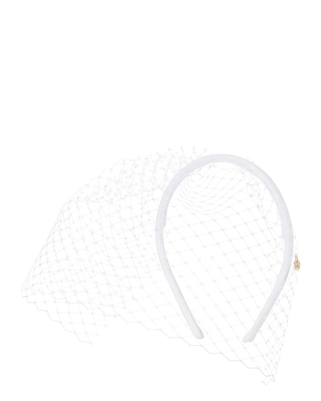 Maison Michel White Resille Headband
