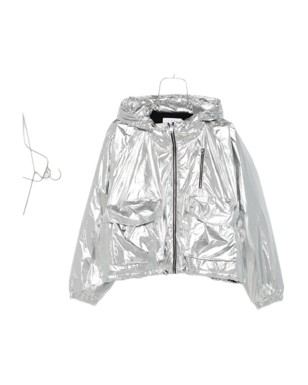 IRO White Gonie Hooded Jacket