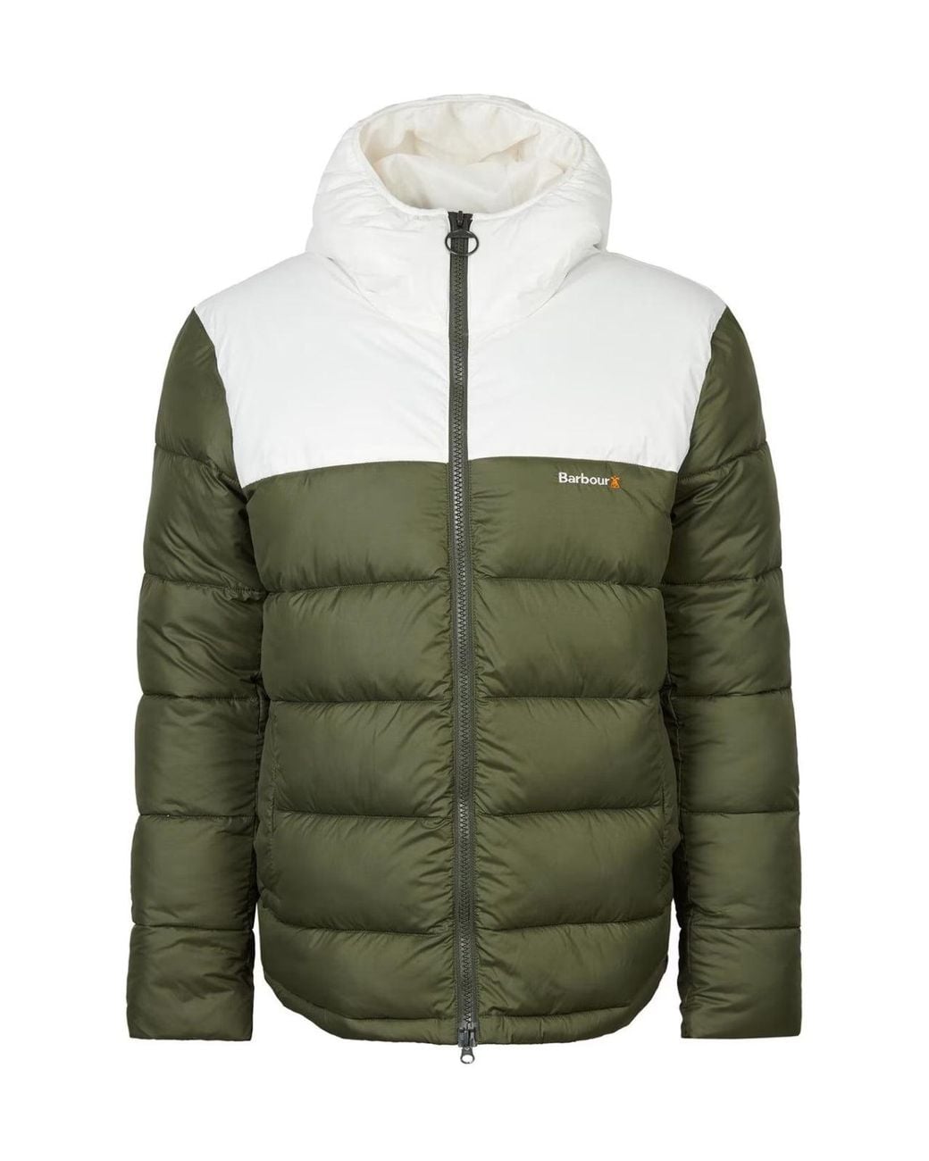 Barbour Green Hike Baffle Quilted Jacket for men