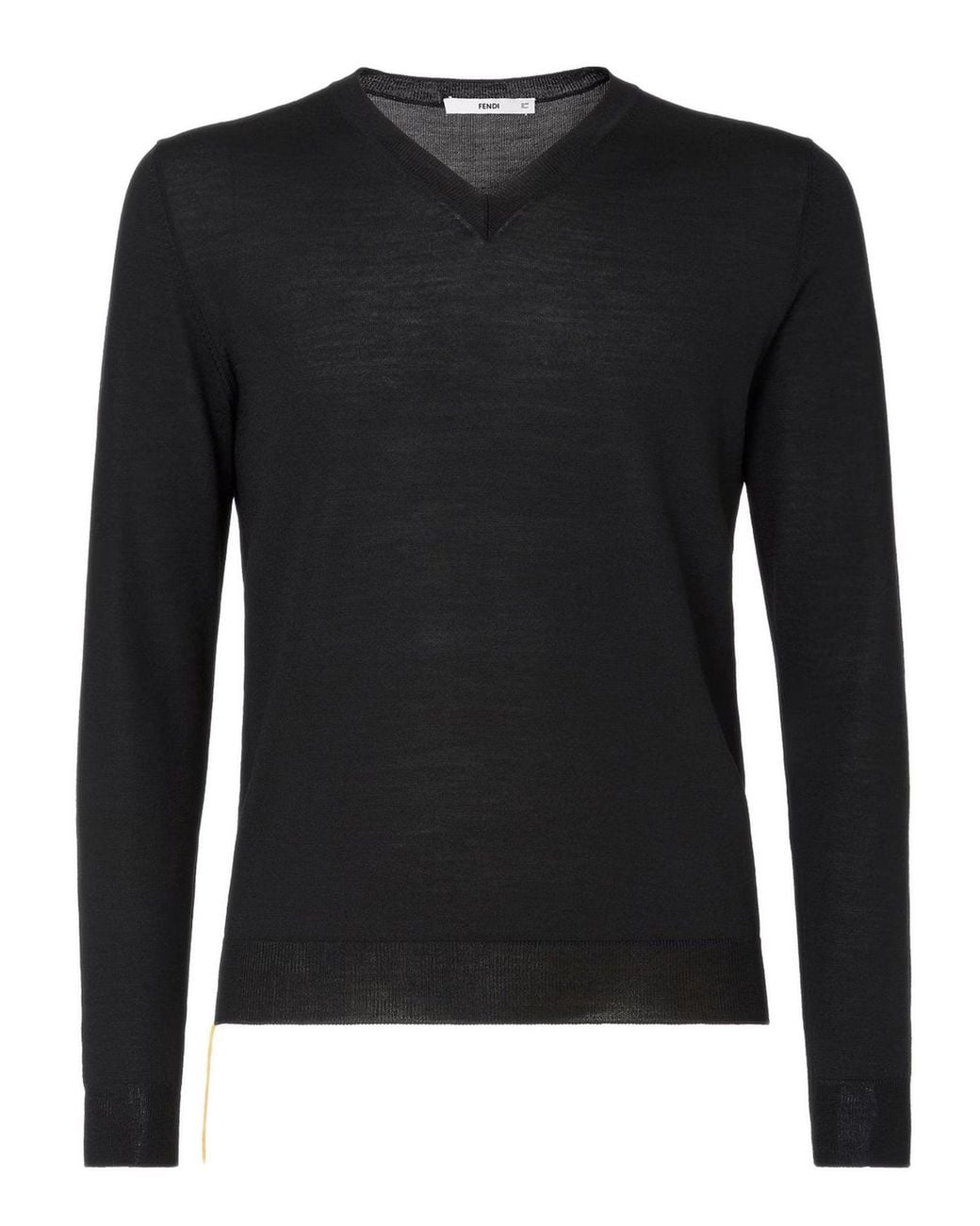 Fendi Black Wool Sweater for men