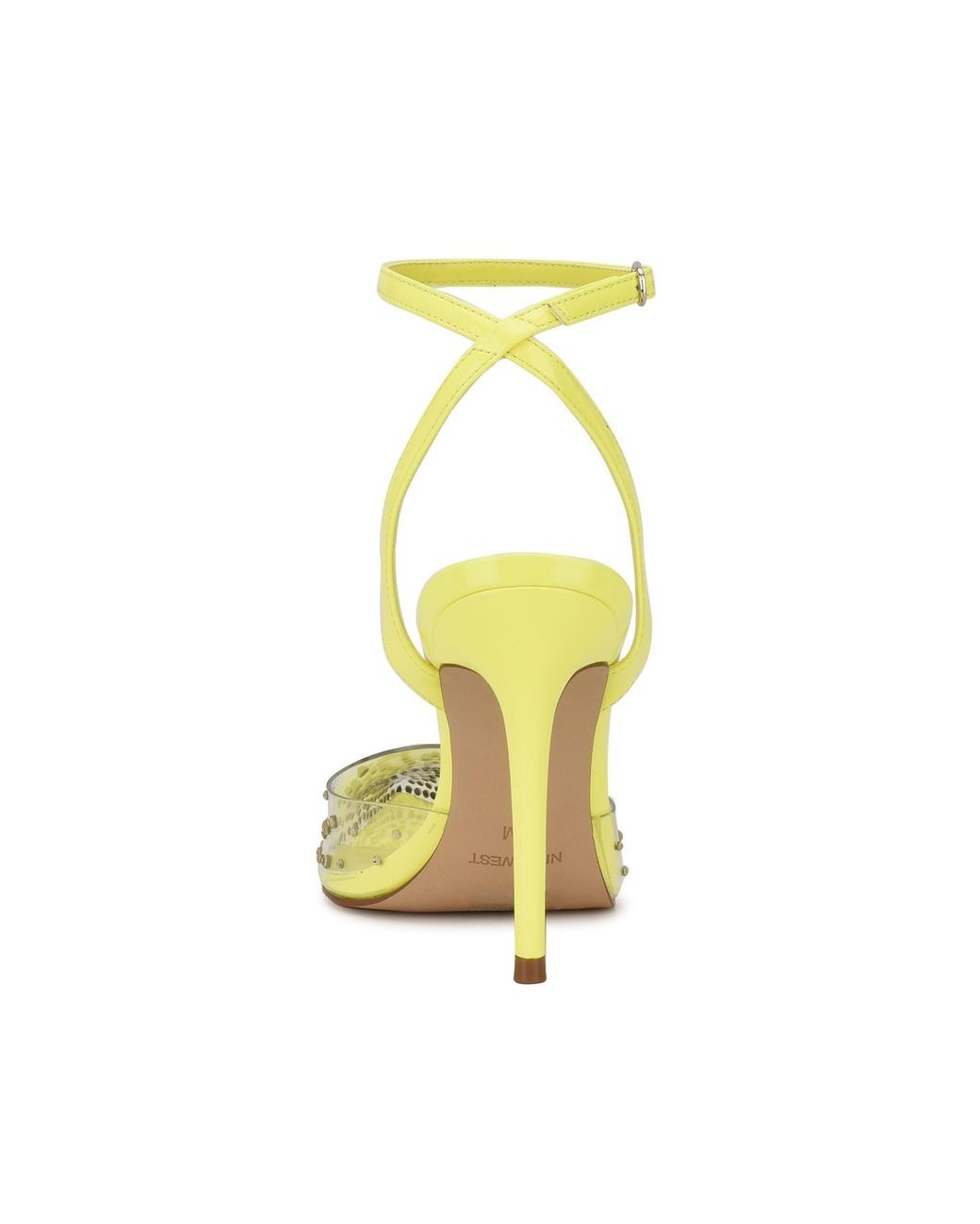 Nine West Foreva Ankle Strap Dress Pumps in Yellow | Lyst