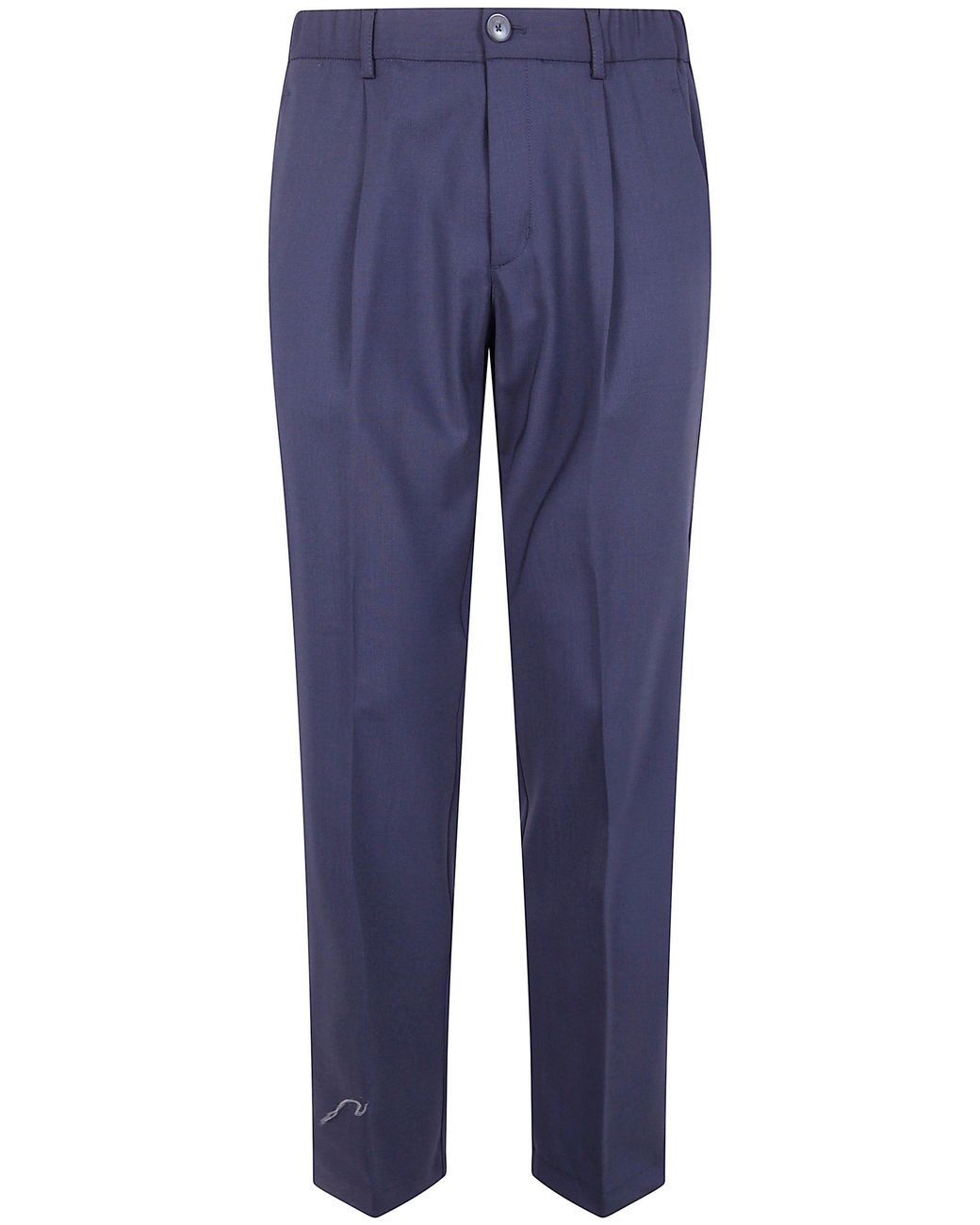 Herno Blue "Regular Fit" Trousers for men