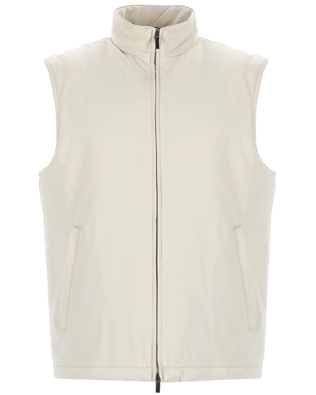 Fay White Turtleneck Vest for men