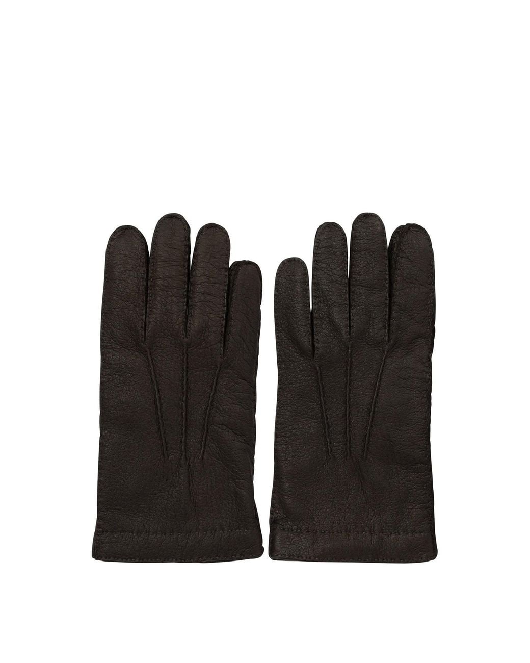 Restelli Black 42/F Gloves for men