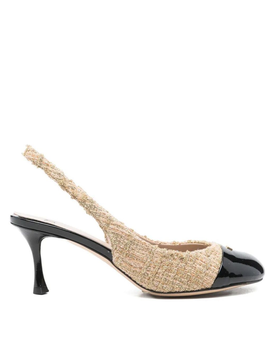 N°21 Metallic Slingback Shoes