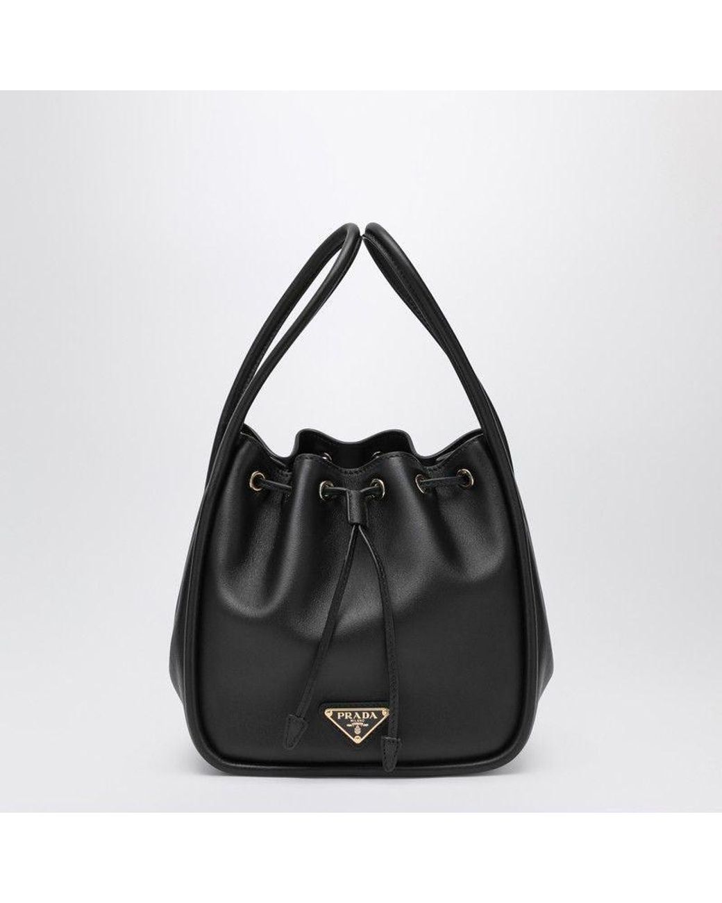 Prada Black Darling Mini Leather Bucket