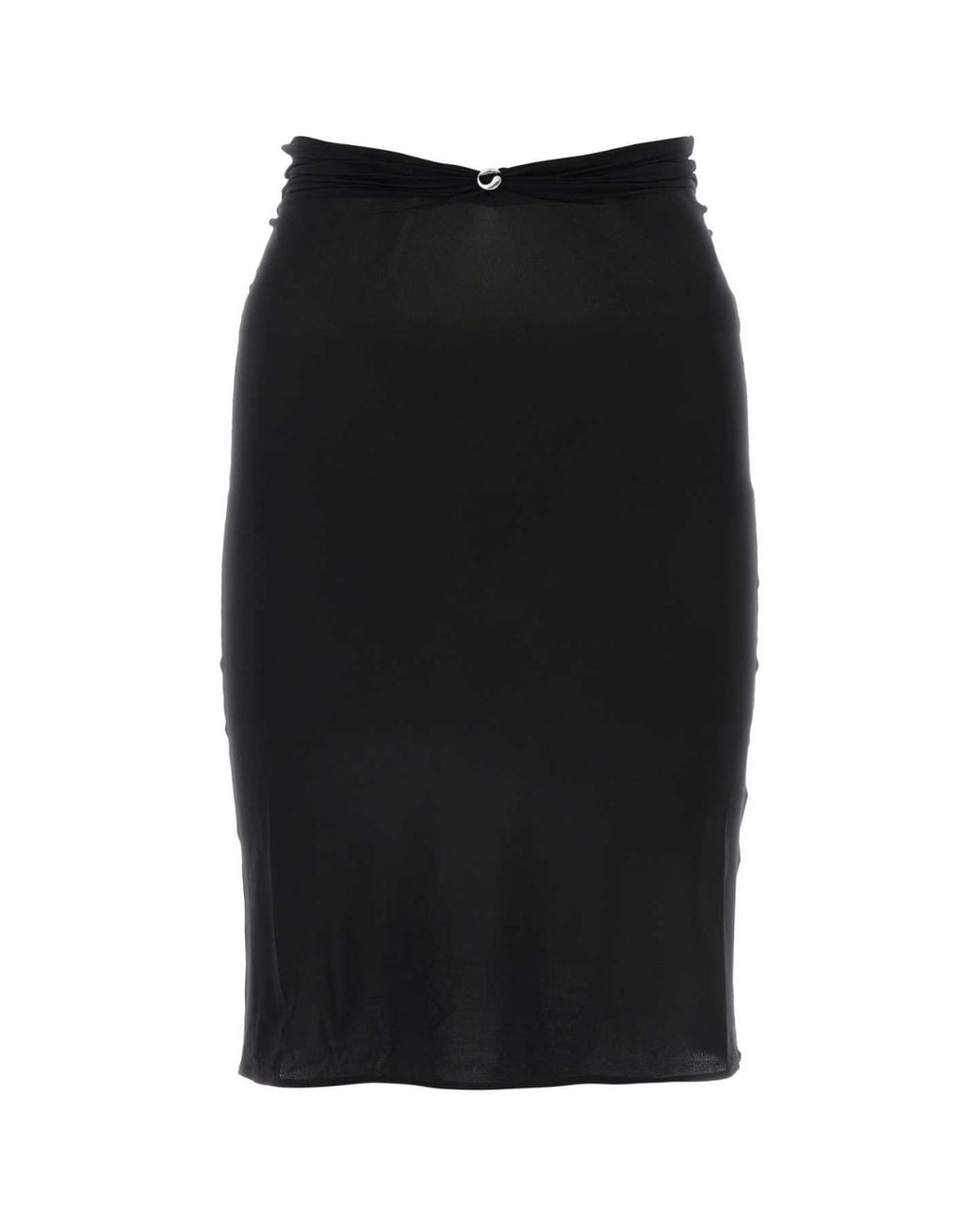 Coperni Black Midi Skirt Triangle