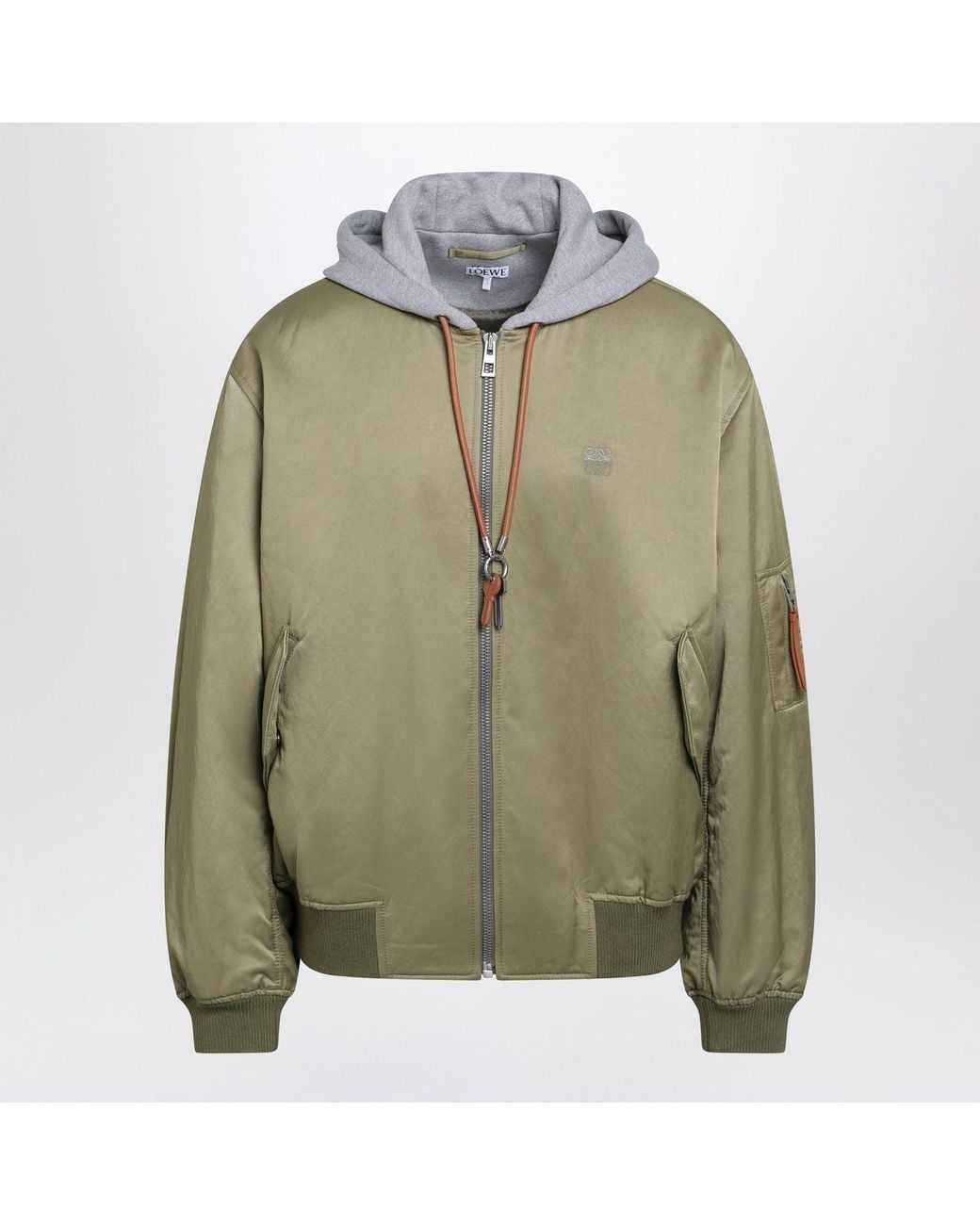 Loewe Green Khaki Bomber Jacket