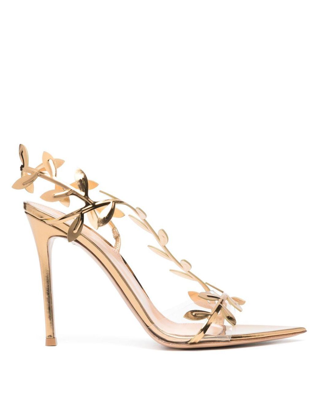 Gianvito Rossi Metallic Flavia Heels