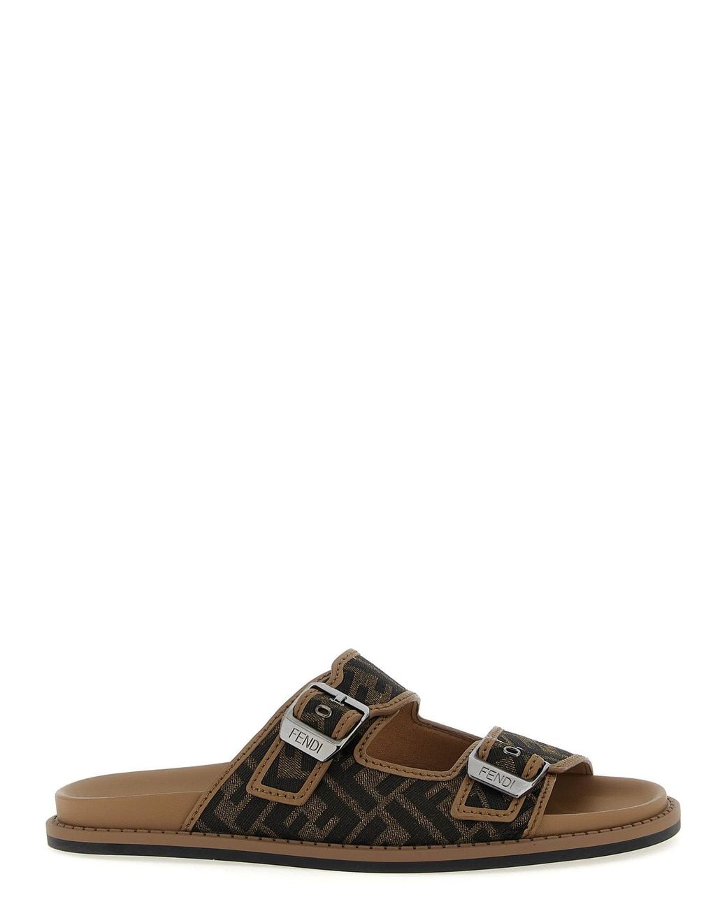 Fendi Brown Feel' Sandals for men
