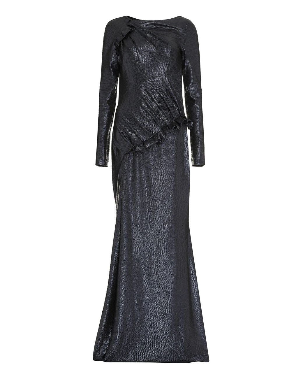 Talbot Runhof Black Draped Dress