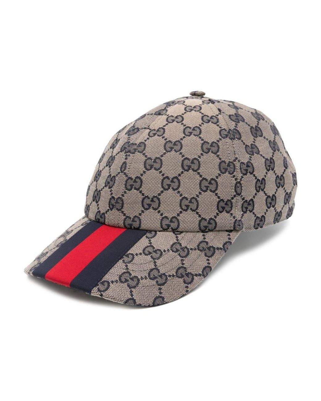 Gucci Gray Gg Jacquard Web Baseball Cap for men