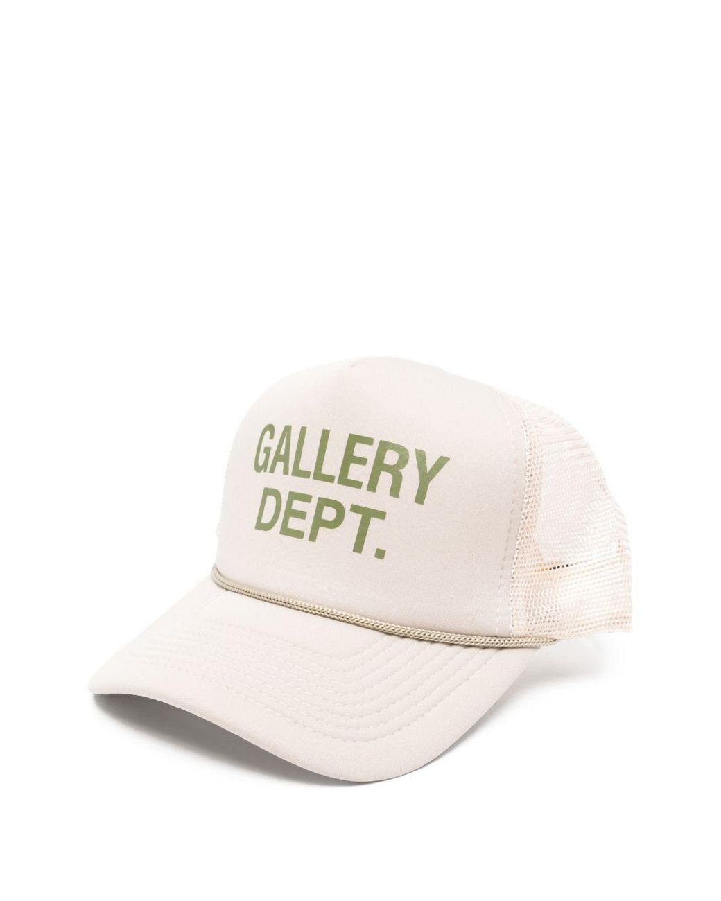 GALLERY DEPT. White Logo Trucker Hat for men