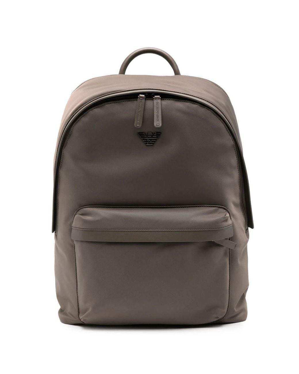Emporio Armani Gray Polyamide Backpack for men